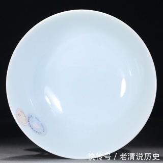 器型$清,矾红群仙碗,器型规整大气