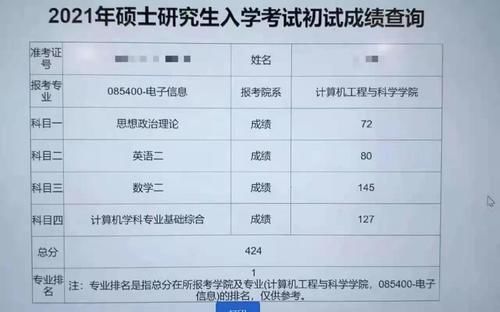 2021年考研初试成绩公布，有人已经查到分数！满屏400＋又要来了？