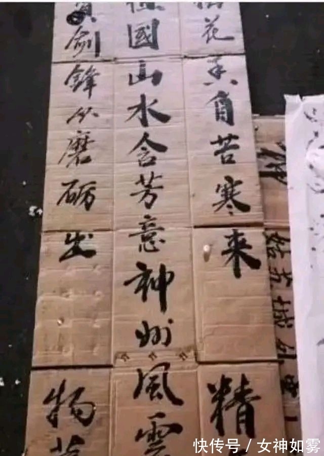 毛笔&流浪大师沈巍的书法,是书法吗?专家:谈不上书法,字都还没写好