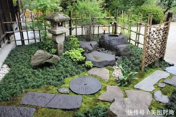 枯山水|30㎡上下小院子,可以装成简而精致的“日式花园”,简单又好看