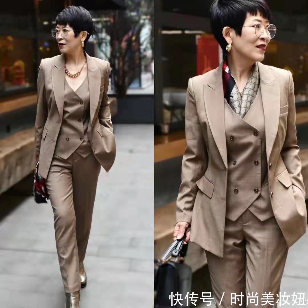 身材|60岁女人不靠身材靠穿搭,学她的穿搭细节,精致又高级减龄