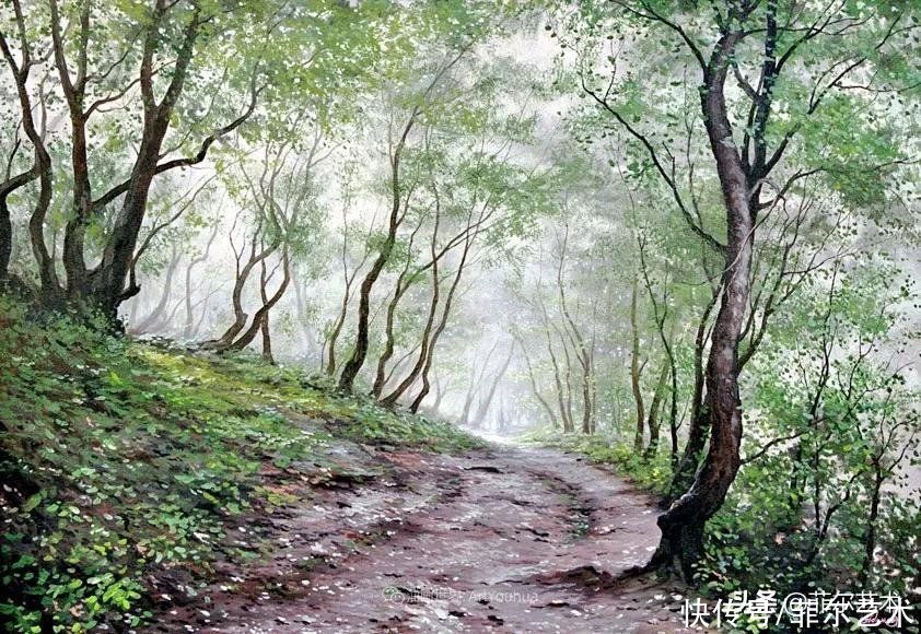 油画|「风景油画」安静的风景，唤醒了人们美好的感觉和回忆