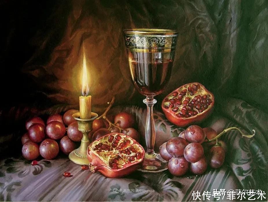 国立|女画家玛丽亚·伊利耶娃画笔下的美丽多彩的女性肖像和精美的花朵