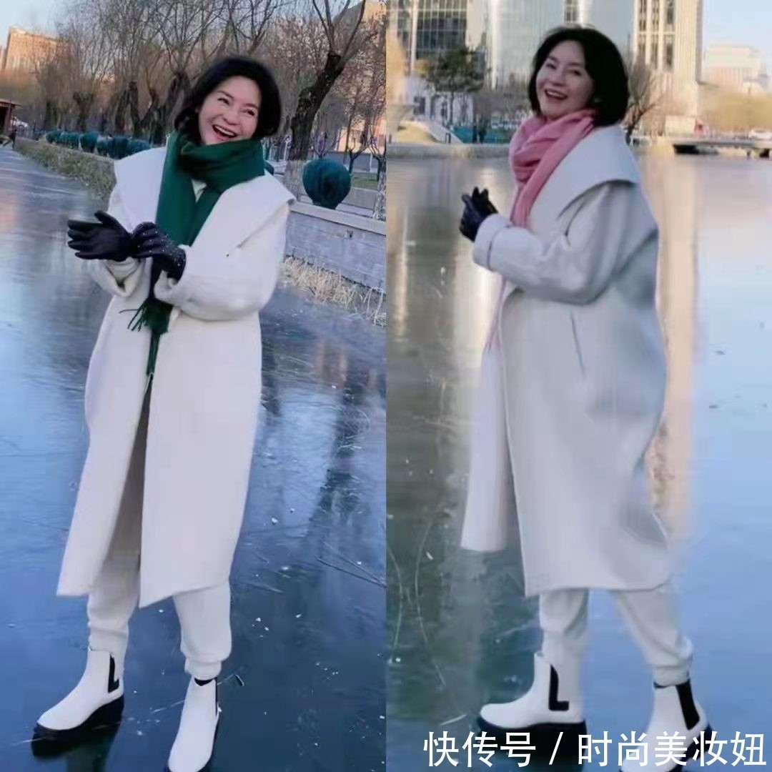 洋气 50岁女人冬季“大衣”就这么穿,不露脖子不露腿,保暖洋气又高级