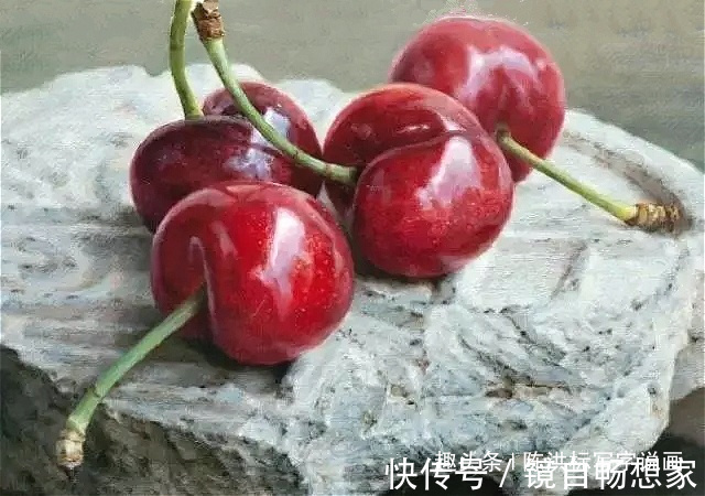 油画!画了4颗樱桃卖19万,而他随手画的更绝,一碗吃剩的却卖了2400万