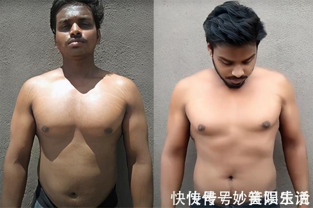 臂屈|小伙尝试做平板支撑,每天坚持做5分钟,坚持1个月看他腹部变化