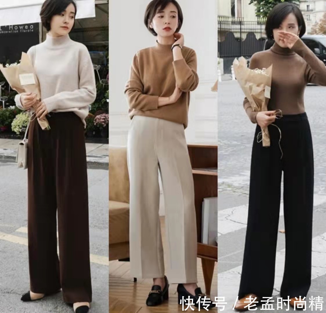 秋天|宝妈穿搭精选:秋天的27组阔腿裤,这样穿优雅舒适,大放女性异彩
