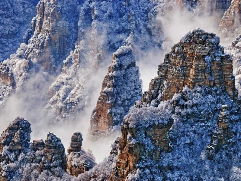 这个冬天白石山现绝世美景|玩转保定 | 冬天