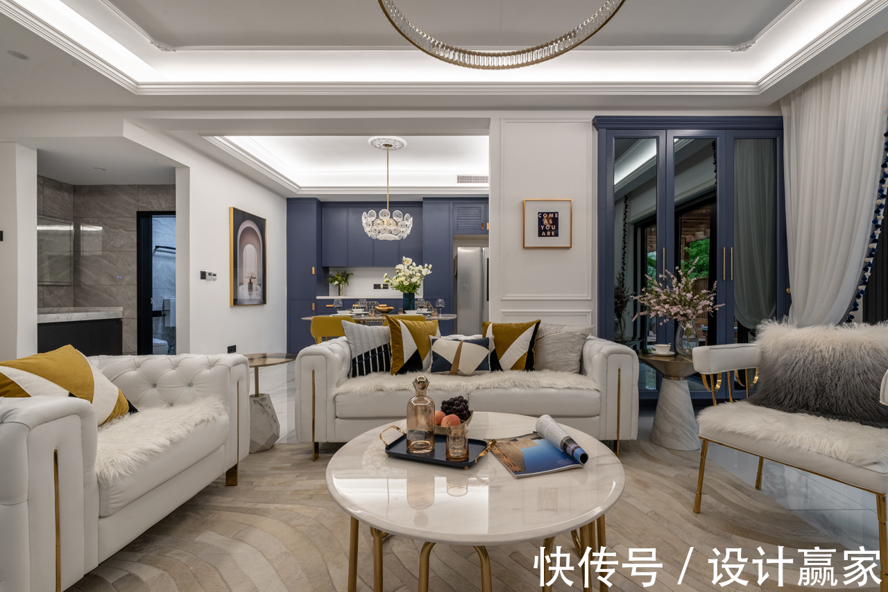 自由地带|200㎡法式叠拼,庄重浪漫有格调,叫人爱得不行