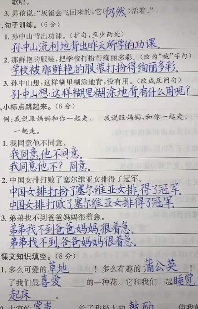 印刷体|9岁孩子考试写出“印刷体”字迹，老师都不忍扣分，太赏心悦目了