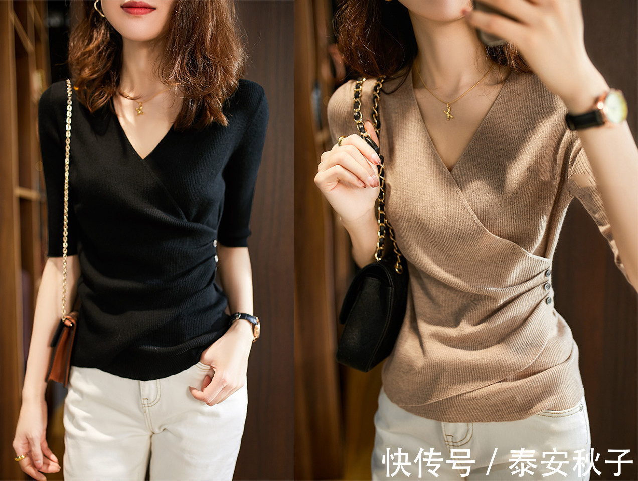 v领|夏日的“针织衫”怎么穿搭才显瘦?玩转轻薄衫,轻松美出新高度!