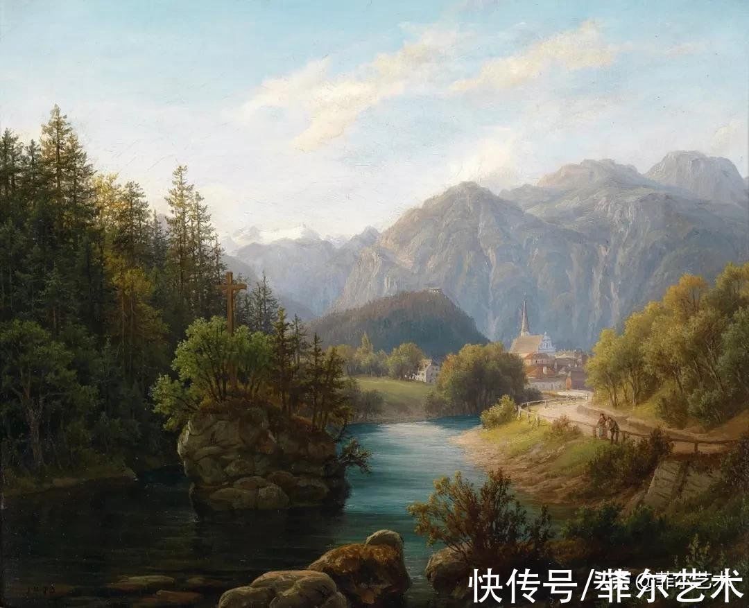 艺术家$高山风景~奥地利艺术家安东·希弗风景油画(高清)作品欣赏