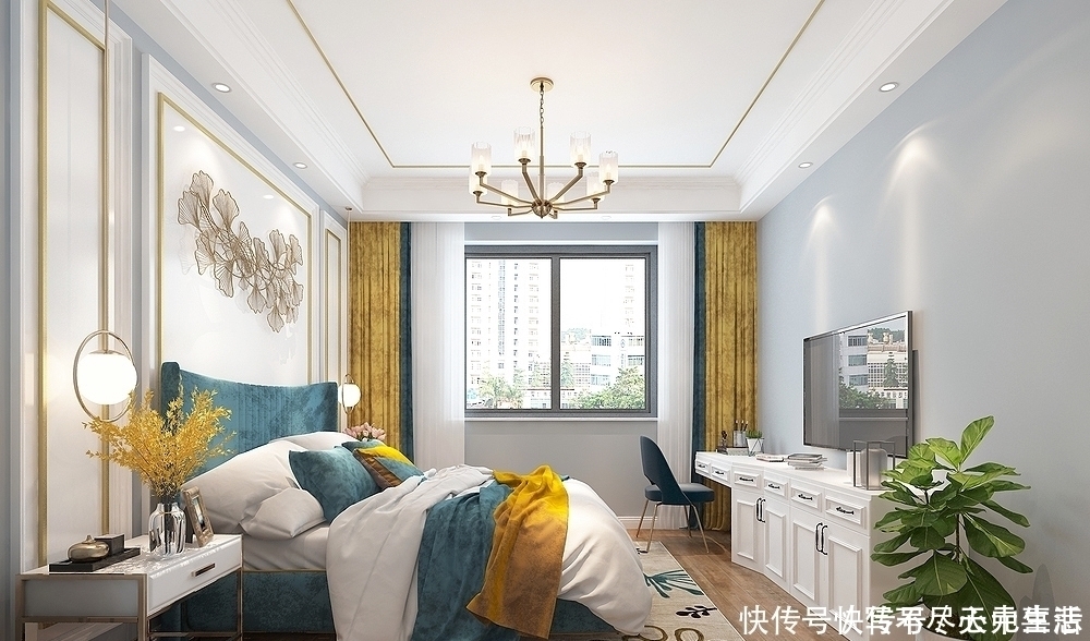 鞋柜|125平美式风格，现代与美式的碰撞，时尚轻奢齐头并进，太迷人了