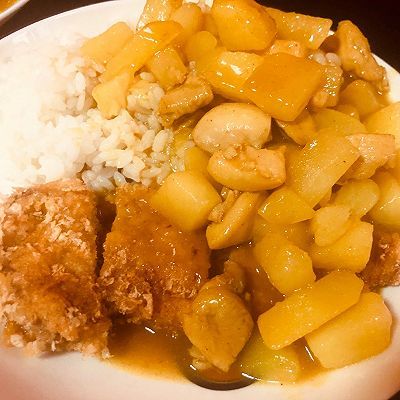 咖喱|美味咖喱猪排饭