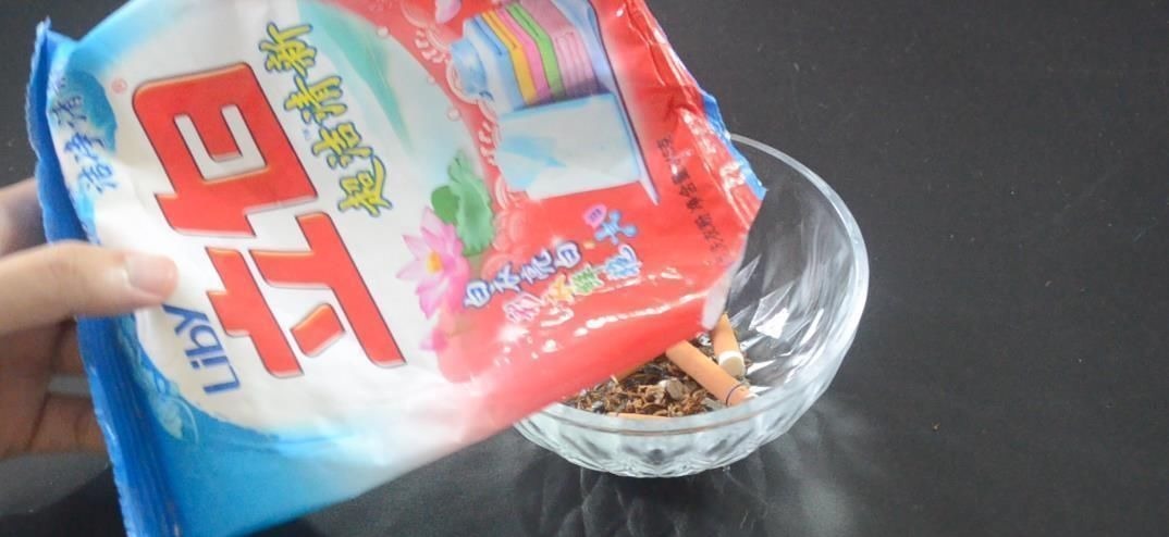 烟头加洗衣粉用水泡一下, 没想到还有这个作用, 看完你会感谢我的
