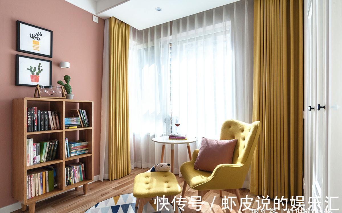 天花板|轻硬装重软装,色彩搭配太抢眼了,庆幸选择了简约北欧风