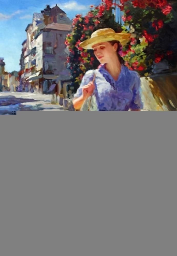 俄罗斯!人体艺术——俄罗斯画家人体油画中的美女娇艳如花