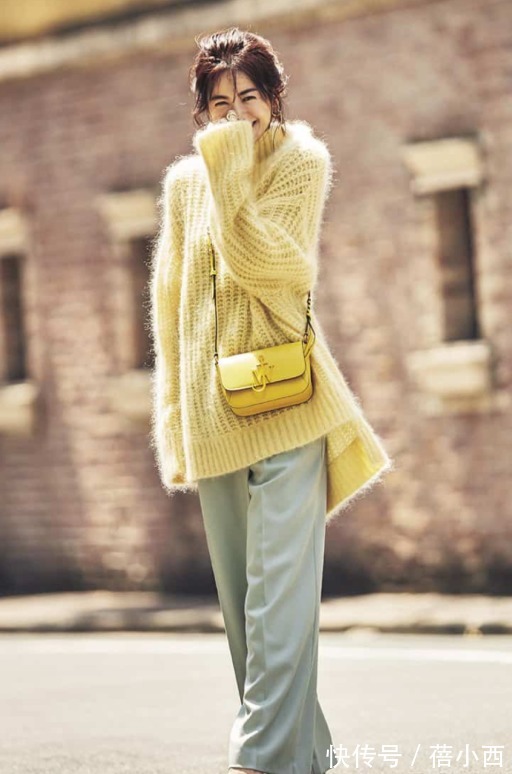 开叉裤|让人一眼就沦陷的早春毛衣穿搭,复古时髦还优雅,重新定位高级感