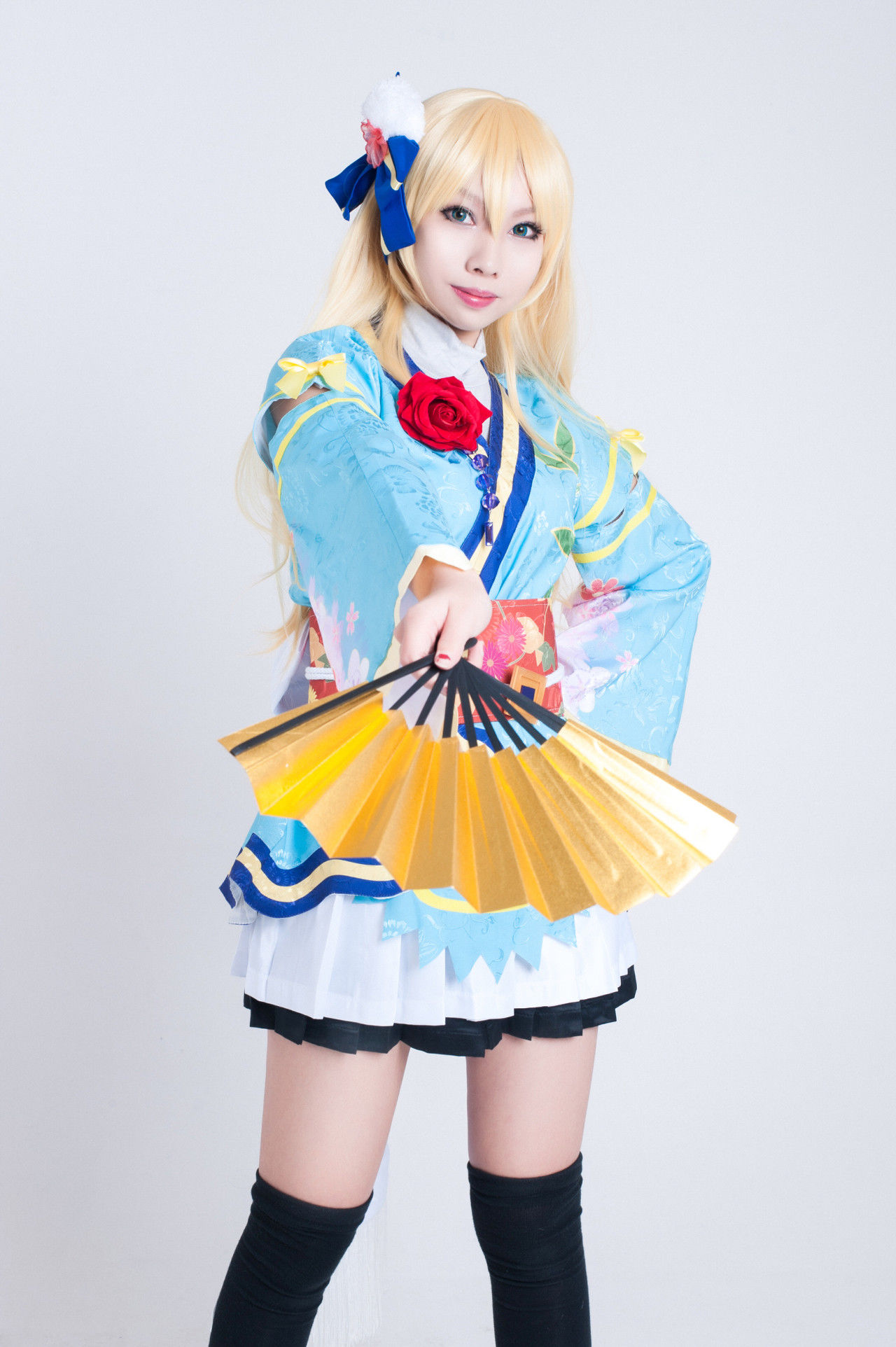 aa|love live绚濑绘里aa打歌服和服cosplay