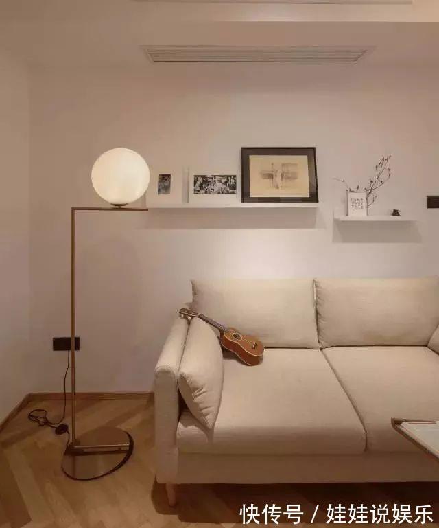 电视墙|50㎡原木风一居，电视墙改书墙，阳光餐厅兼书房，收纳颜值太棒了