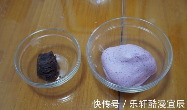 豆沙|夜市地摊需要排队才能买到的紫薯豆沙饼,在家10分钟能做1大盘