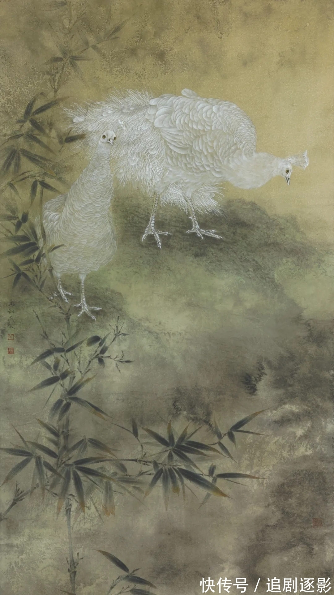 万利民@花鸟画|万利民,一个画孔雀的丹青妙手