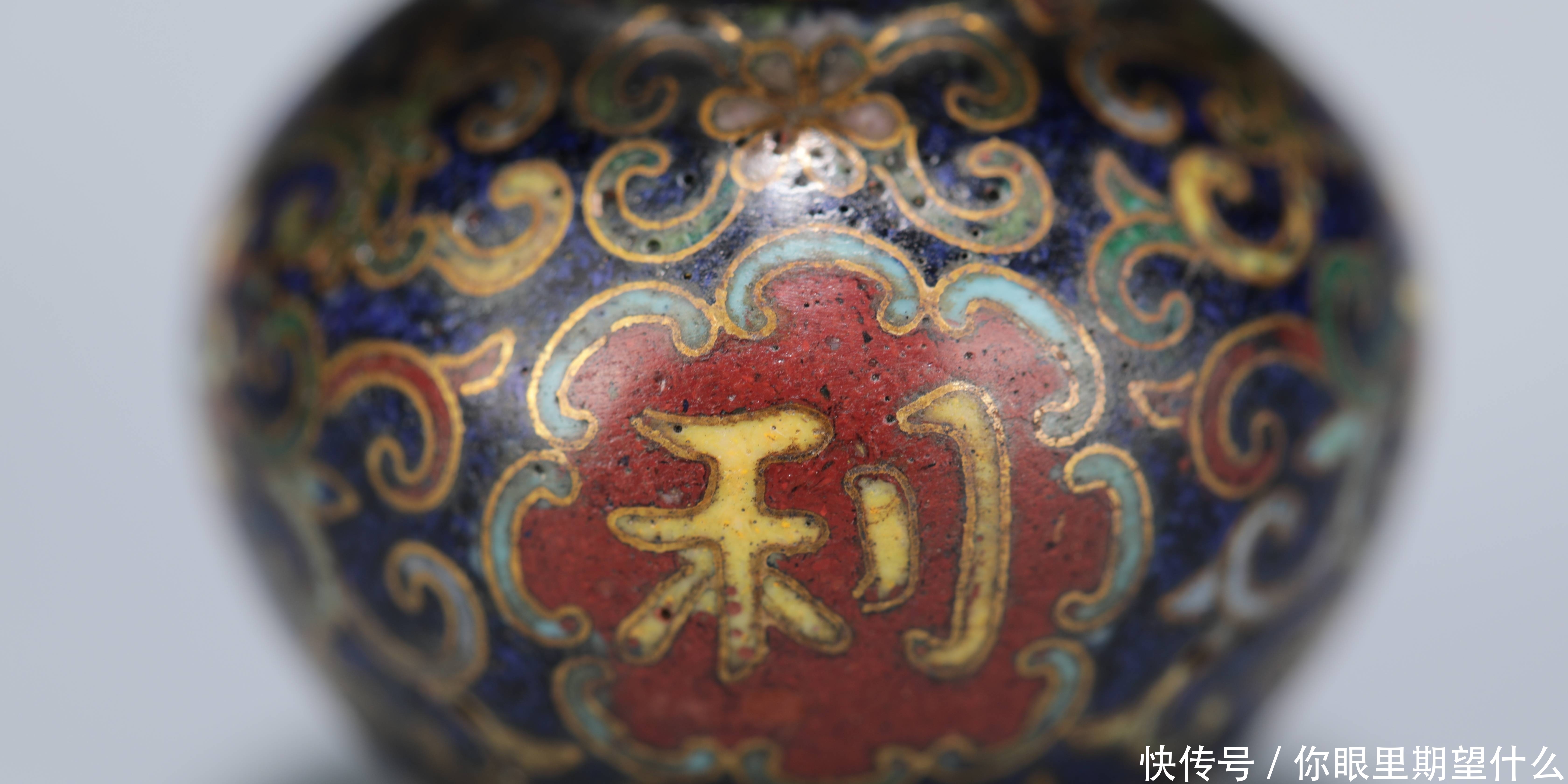 葫芦|清 掐丝珐琅大吉大利葫芦形鼻烟壶一对