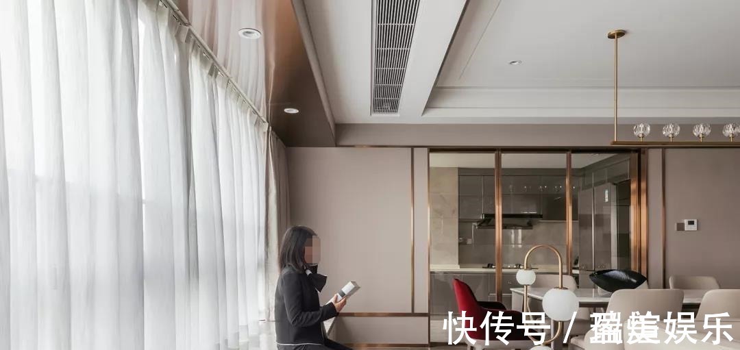 客餐厅|206平轻奢大宅,一进屋就被吸引了每寸空间都散发着优雅气息