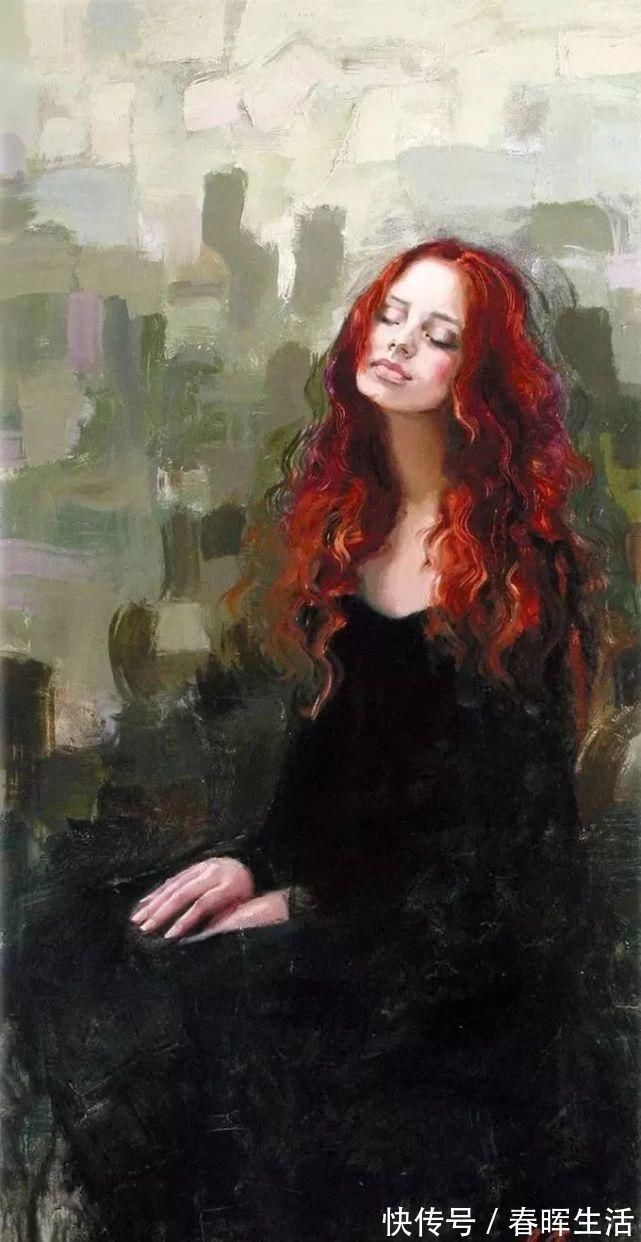 irene@她的油画有一种惊艳脱俗的美,乌克兰天才女画家艾琳·谢里