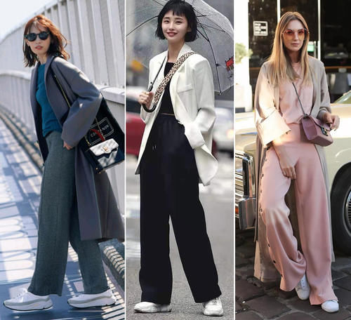 今春“阔腿裤＋运动鞋”为什么这么火？看完这些搭配示范你就懂了