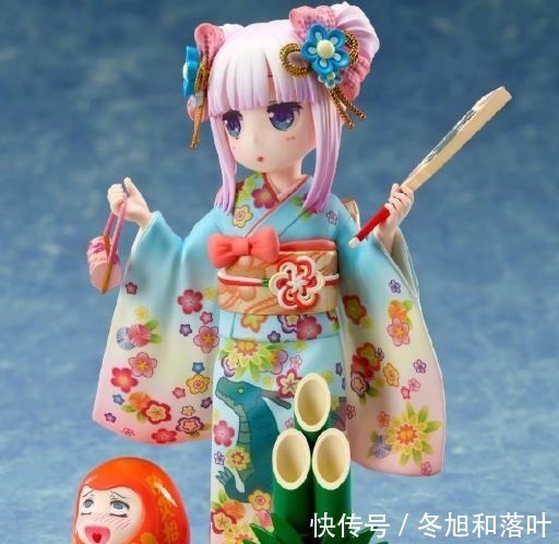 才川|龙女仆要出康娜和服手办,呆萌的样子太可爱,左下角的才川很搞笑