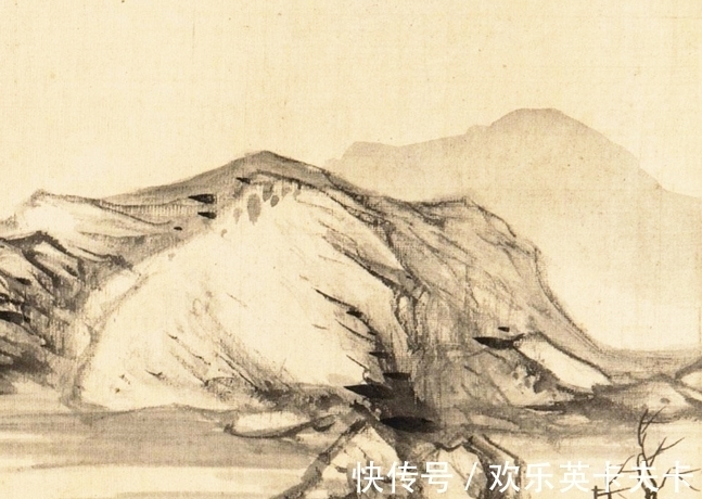 山水画#从以形写形到以形写意,董其昌小品画一帧