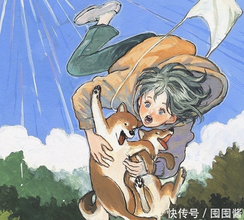 插画|看她画水彩都好治愈，她的插画人物随意、慵懒