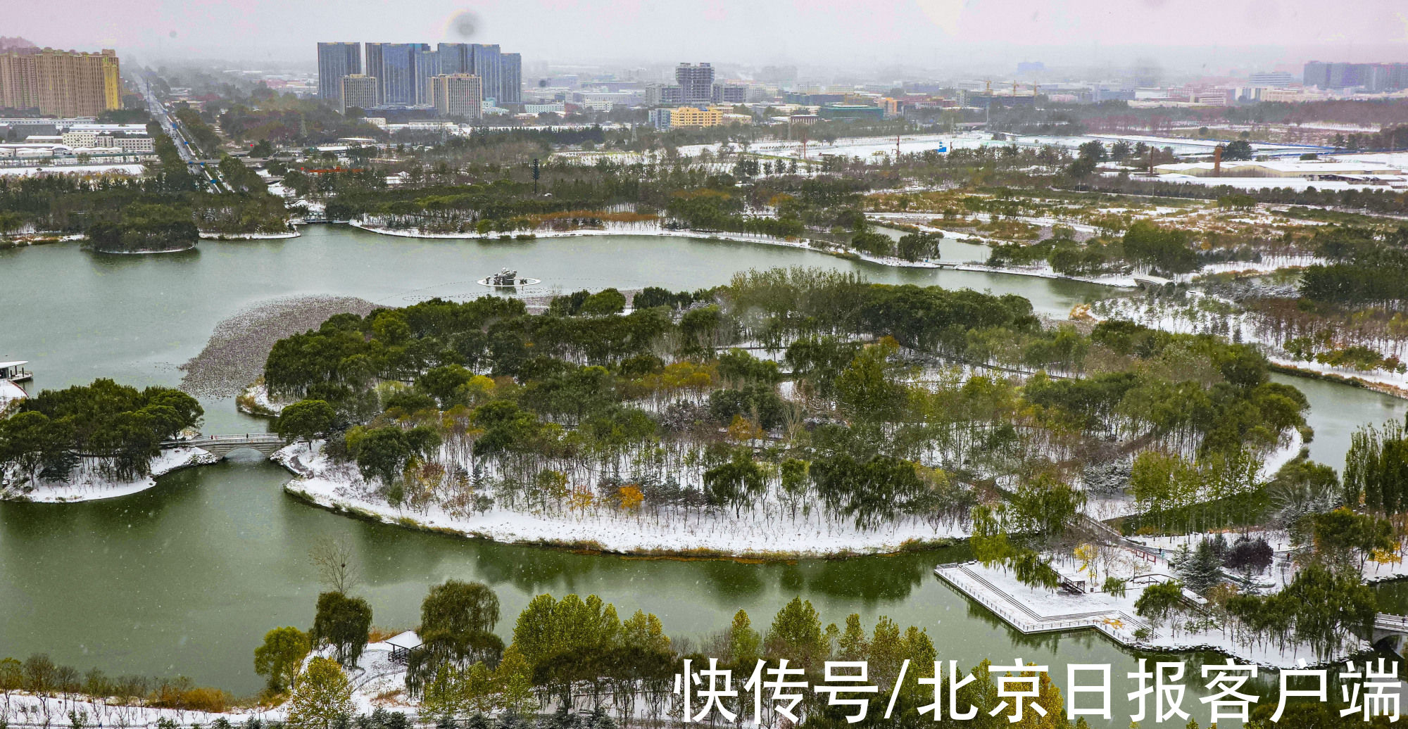 美景|立冬恰逢初雪，北京号带您“云”赏雪后美景