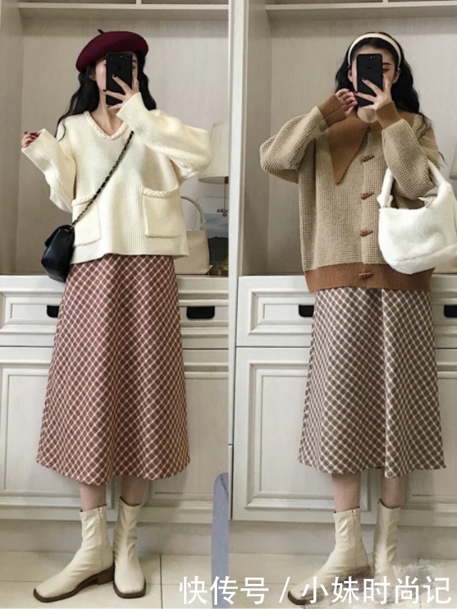 冬季约会气质穿搭,打造温柔淑女,遮肉又显瘦哦