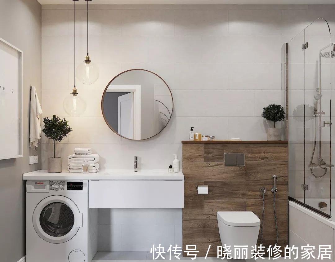 卫生间|5㎡的卫生间怎么放洗衣机？看完就知道了！