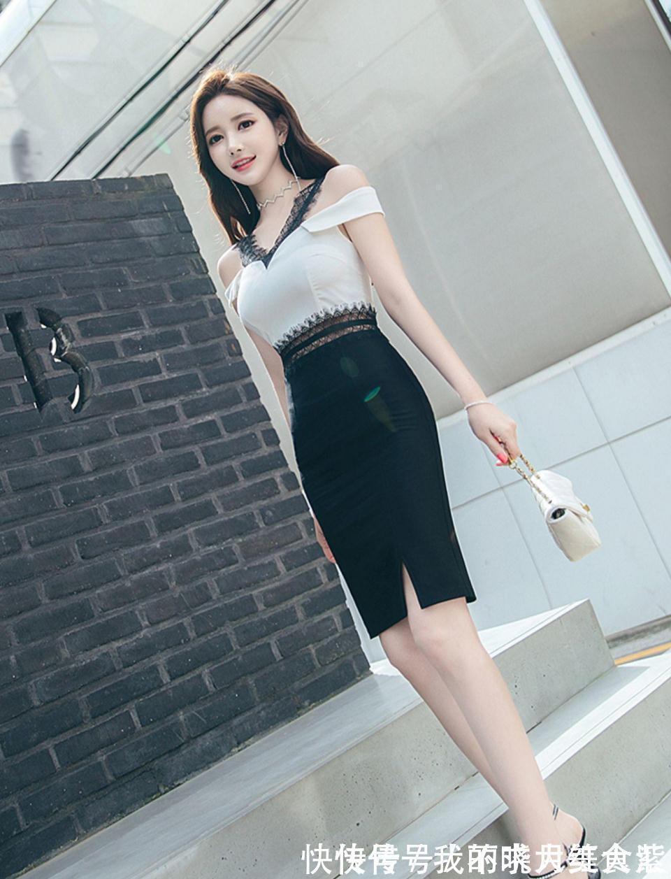 吊带 黑色宽吊带,不一样的一字肩,带给你不一样的穿搭体验