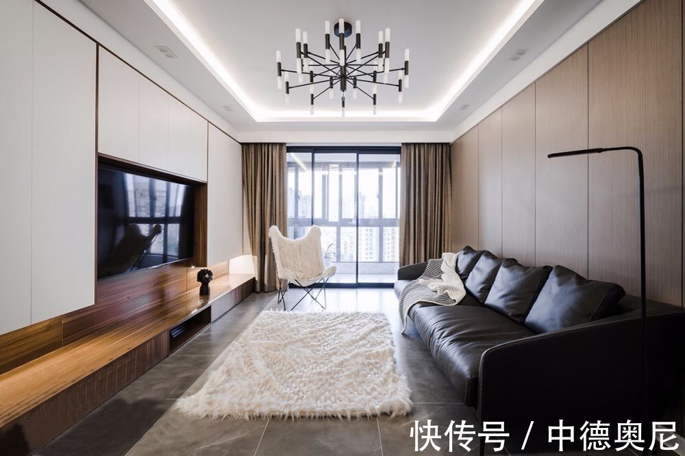 展示架|简约而不简约的电视柜设计，让空间充满活力