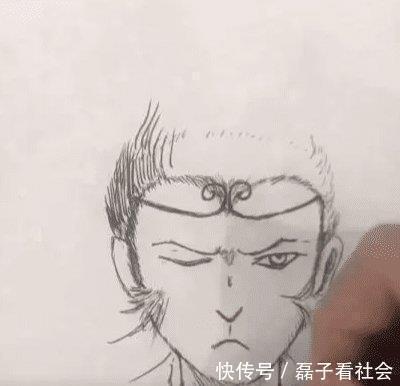 孙悟空!美术生被要求画孙悟空,被吐槽水平一般,看到成品灵魂画师!