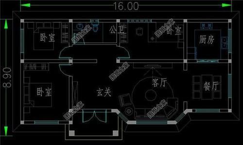 平房|120平米一层平房设计图，简单舒适又省钱，刚好适合养老居住