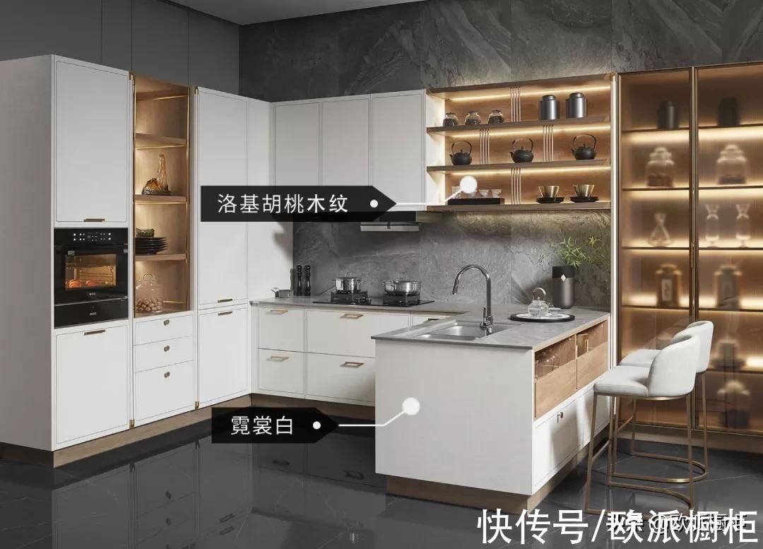 欧派|太会装了!这3套干净大方的欧派原木风橱柜,分分钟刷爆朋友圈