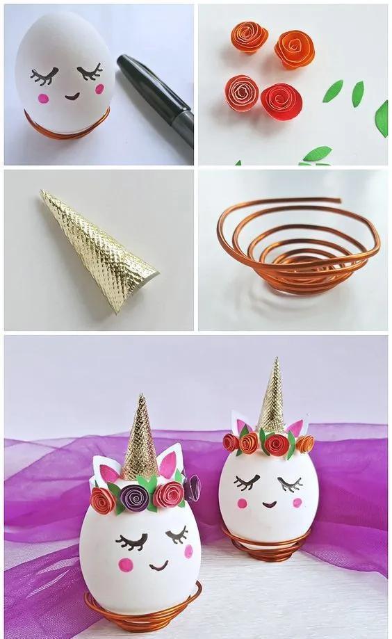 鸡蛋壳&蛋壳创意手工,大人小孩都可以学,只是简单画画,成品非常好看