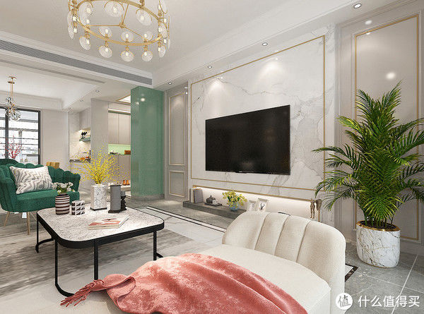 暖白色|看了她家的现代轻奢风，被彻底“治愈”了，打开房门就被惊艳到了