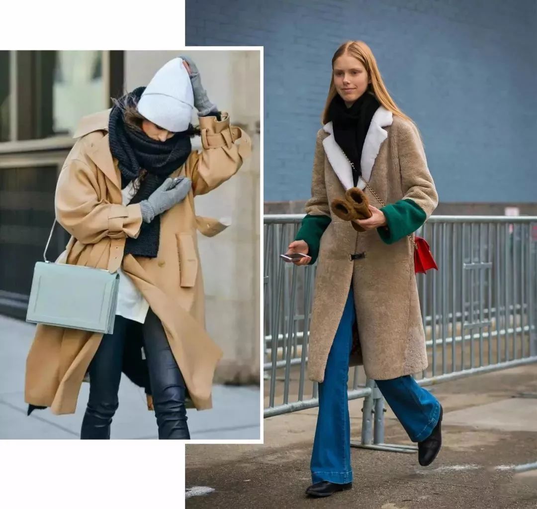 黑色 围巾别再绕脖子系啦,今年最流行的系法是这种!保暖又时髦!