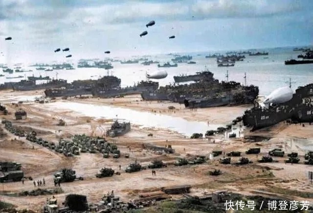 德军|彩色二战老照片：300万盟军强登诺曼底，希特勒末日就此到来