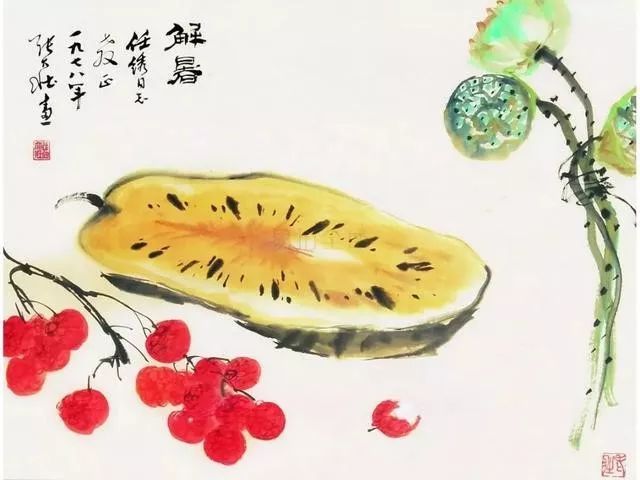 华新罗&张大壮：人淡如菊，以“没骨法”画虾，自创一格