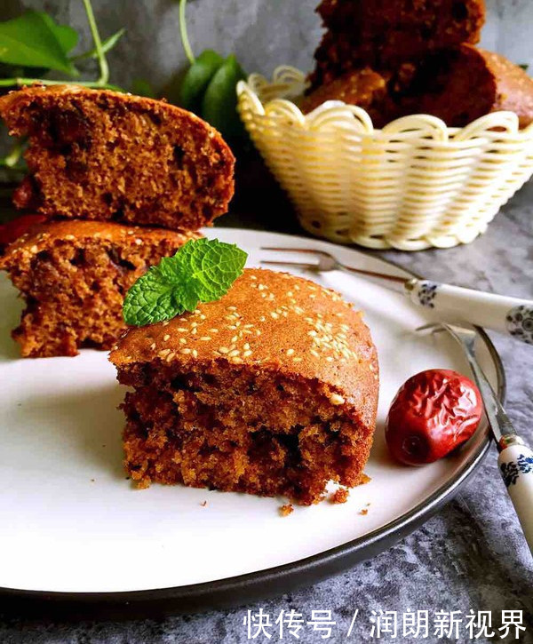  面粉|家里有面粉和大枣，就能做枣糕，比蛋糕简单香甜，新手一做就成功
