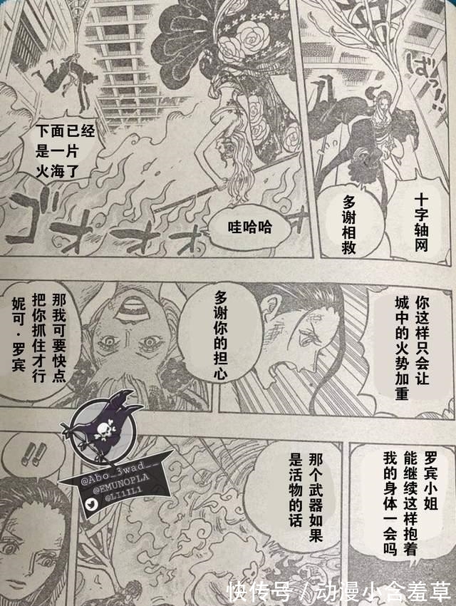 海贼王|海贼王1020话[个人汉化]罗宾布鲁克完全压制黑玛利亚路飞即将归来