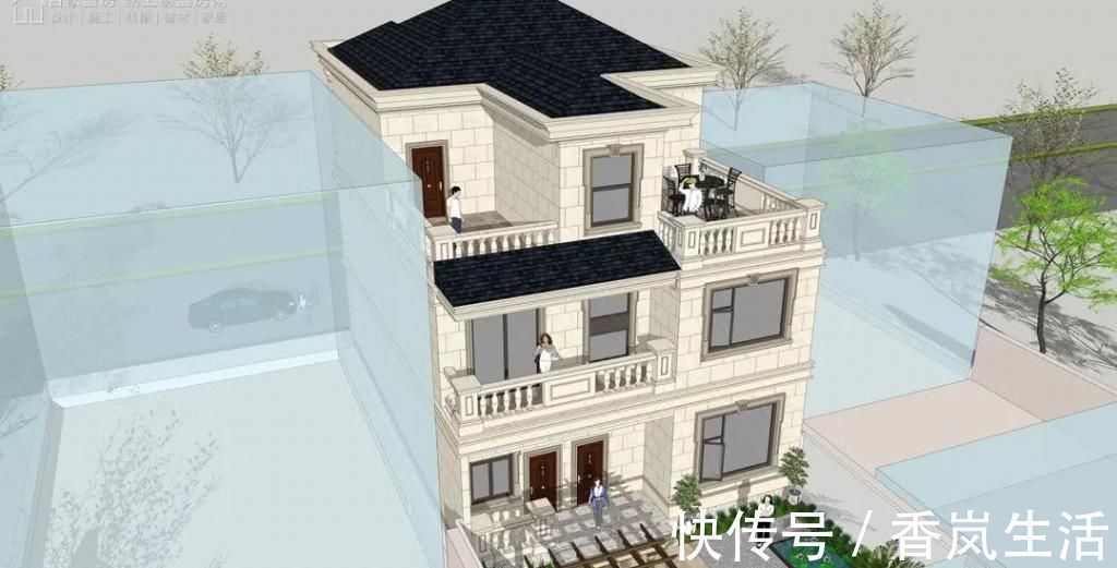 建筑|小开间农村自建房，5款开间10米的农村别墅户型，好看又实用！