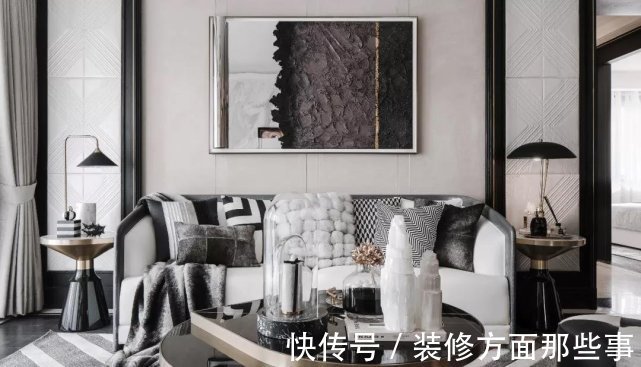 现代|138平现代风四居室，黑白灰的主色调完美承接、过渡了自然光线